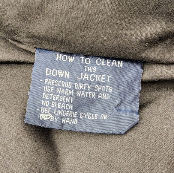 Vintage Strato Jac Puffer Down Feather Winter Warm Coat Snow Chore Travel Size L - Picture 6 of 11